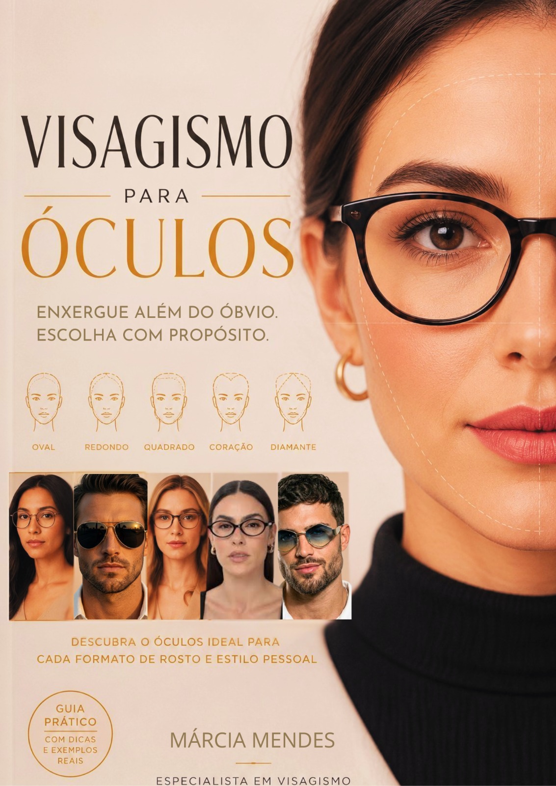 Capa do eBook Visagismo para Óculos por Márcia Mendes